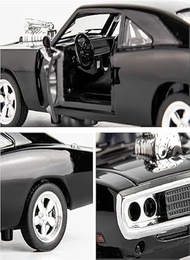 RAHU Exclusive Alloy Metal Pull Back Die-cast Car Fast & Furious 7 Diecast Metal Pullback Toy car with Openable Doors & Light, Music Boys Gifts Toys for Kids【Colors as Per Stock】 - Image 4